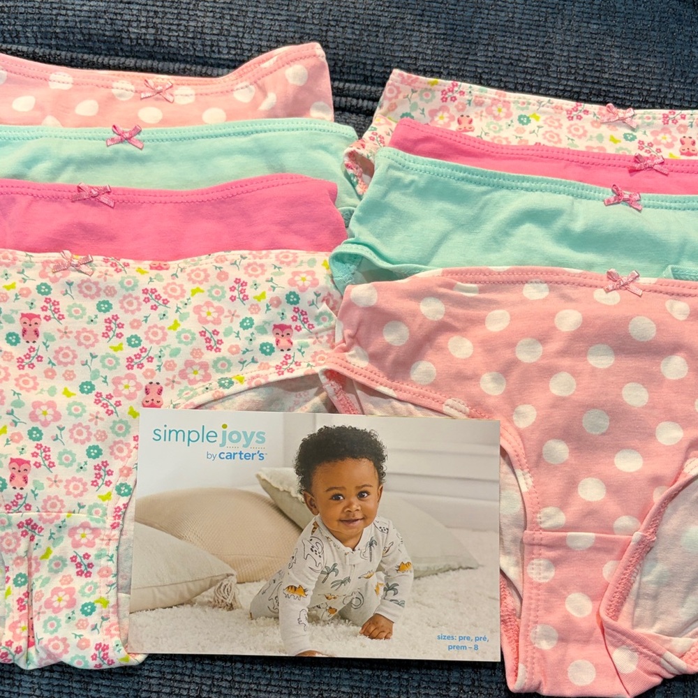 Carter's Girls' Floral and Polka Dot Briefs